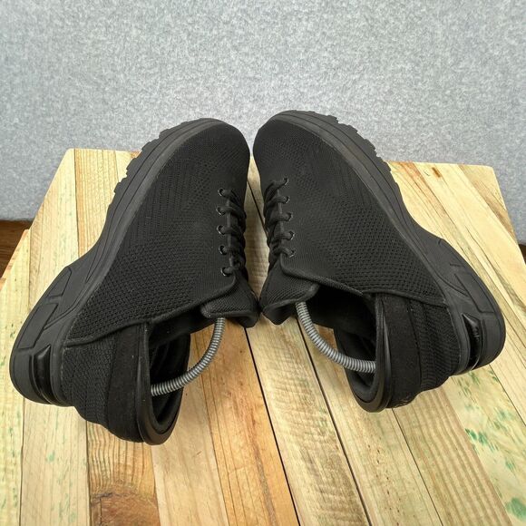 Zeba Shoes Mens Sz 9 Triple Black Hands Free Slip On Walking Sneakers Orthopedic - Picture 5 of 15